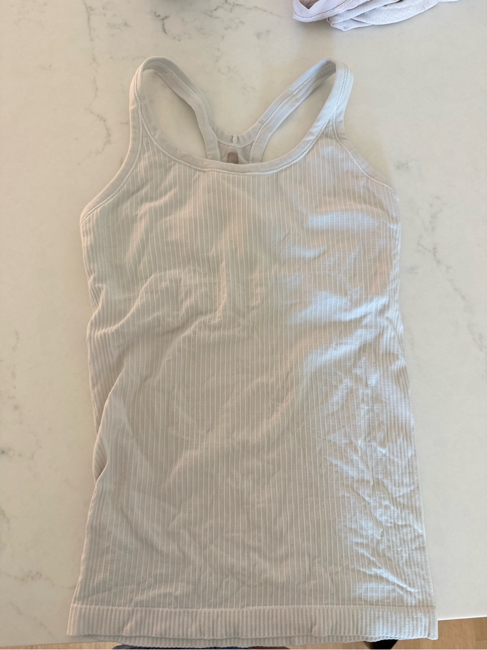 lululemon athletica White ebb to street tank